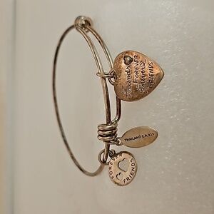 THIALAND LA 925 Silver Expandable Charmed Bracelet